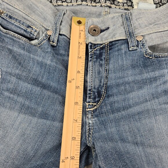 Ariat Real Jeans Womens 28x31 R Bootcut Raw Hem Distressed Low Rise Capitola - Picture 9 of 14